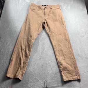 Barbell Apparel Mens‎ Khaki Chino Pants Tan 5-Pocket 36x32